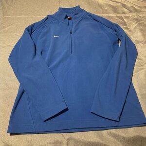 Nike Blue Performance Quarter-Zip Jacket